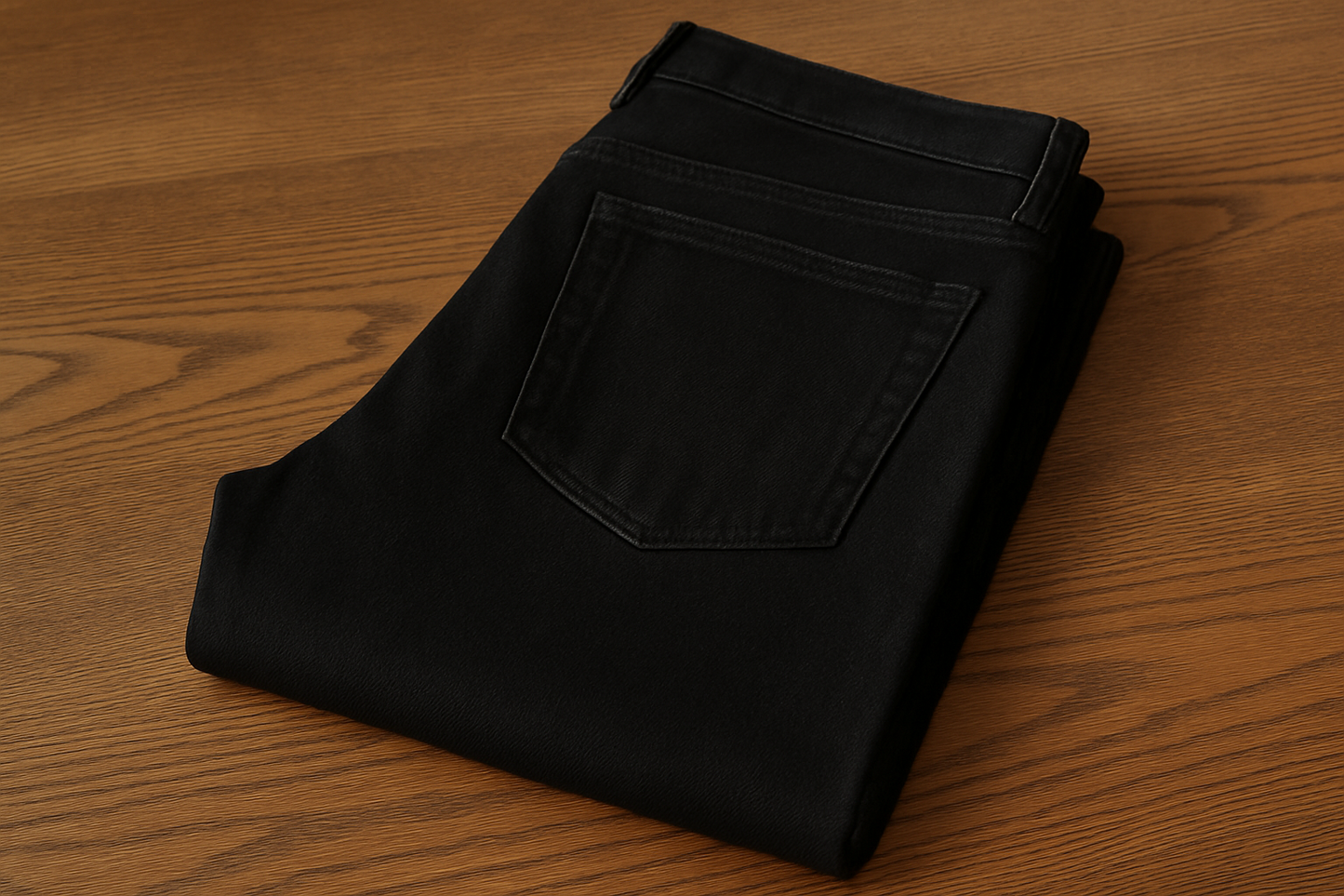 Men's Straight Fit Black Jeans
