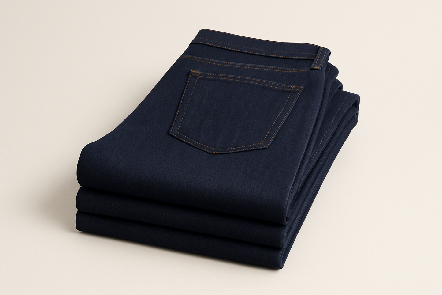 Men's Straight Fit Dark Blue Black Jeans