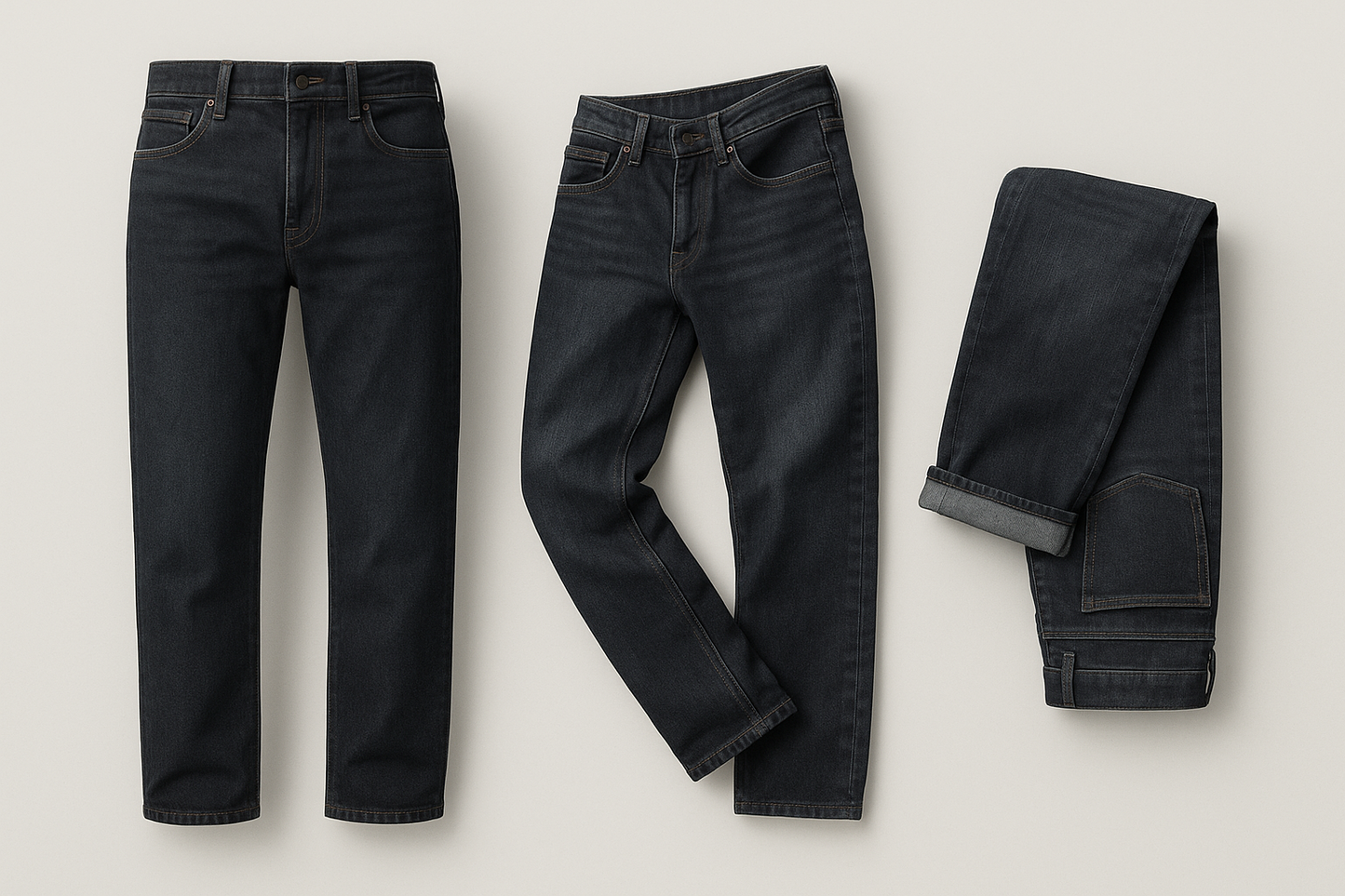 Men's Regular Black Jeans