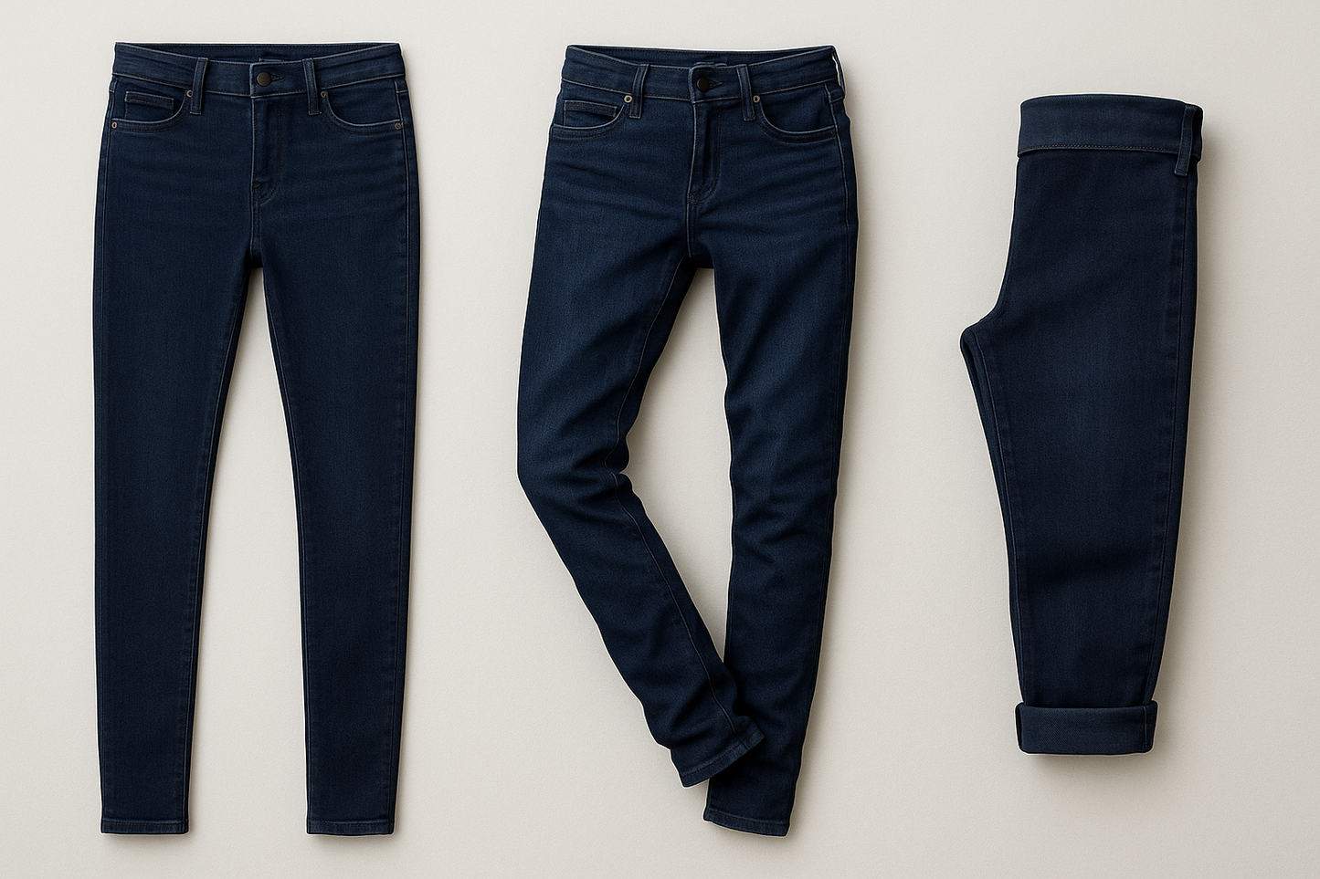 Men's Skinny Fit Dark Blue Jeans