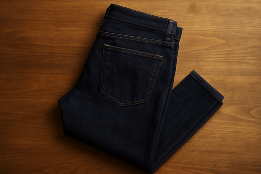 Men's Slim Fit Dark Blue Jeans