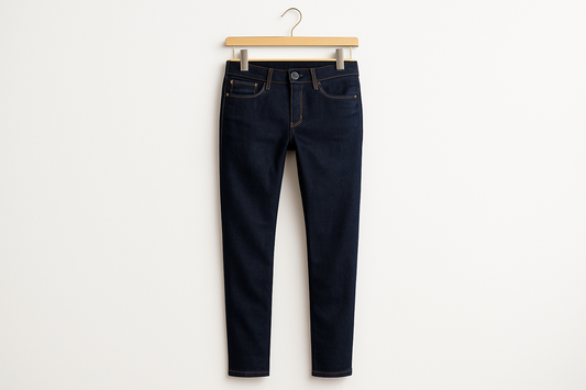 Men's Slim Fit Dark Blue Jeans
