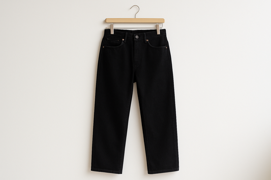 Men's Straight Fit Black Jeans